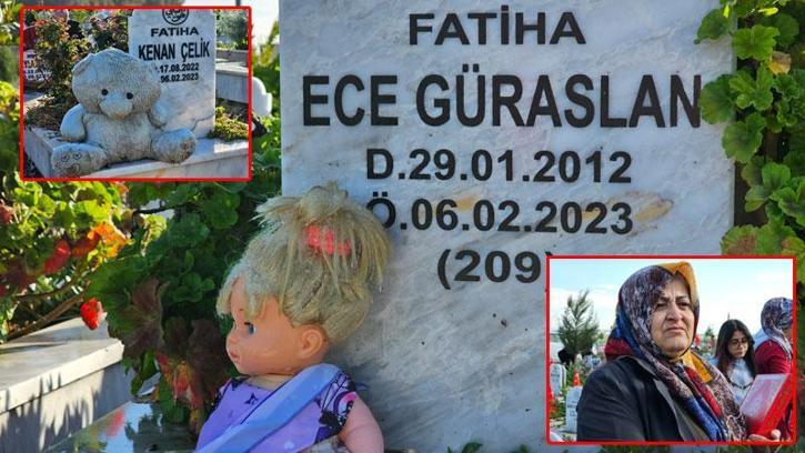 Hatay'daki deprem şehitliğinde hüzünlü bayram ziyareti