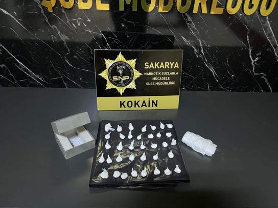 Sakarya’da kokainle yakalanan şüpheli tutuklandı