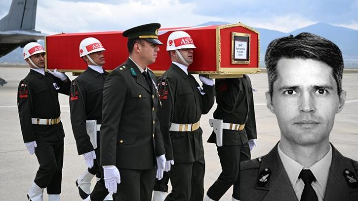Şehit binbaşının cenazesi Isparta'ya getirildi