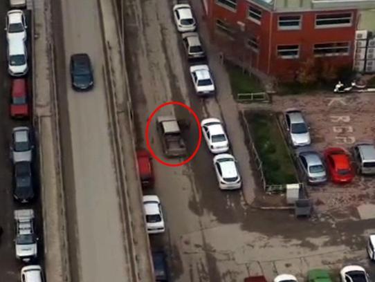 Denetimden kaçmak için aracıyla ters şeride giren sürücü dronla tespit edildi