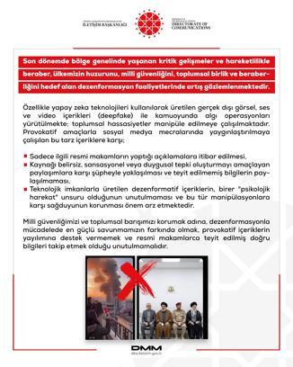DMM: Son dönemde dezenformasyon faaliyetlerinde artış gözlemlenmekte