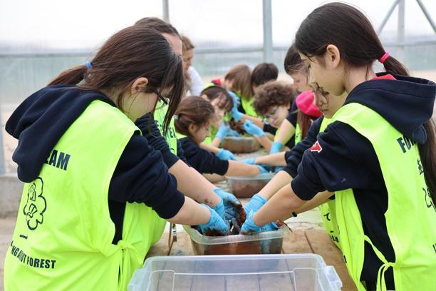 Nilüfer’de öğrenciler, tarımın farklı aşamalarını deneyimleyerek öğrendi
