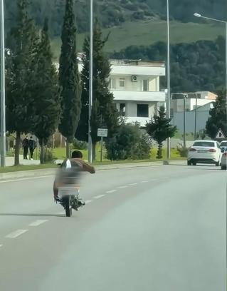 Osmaniye’de akrobatik hareketler yapan motosiklet sürücüsüne 128 bin 500 TL ceza