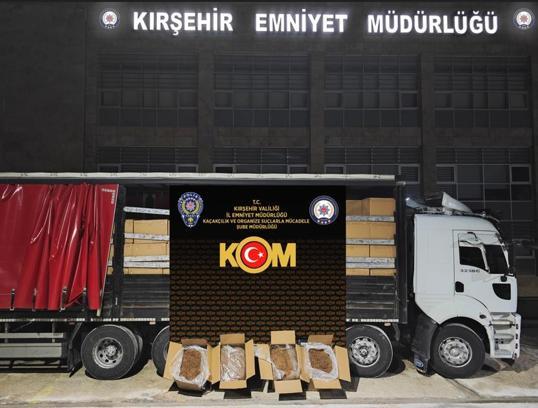 Kırşehir’de 5,5 ton kaçak tütün ele geçirildi