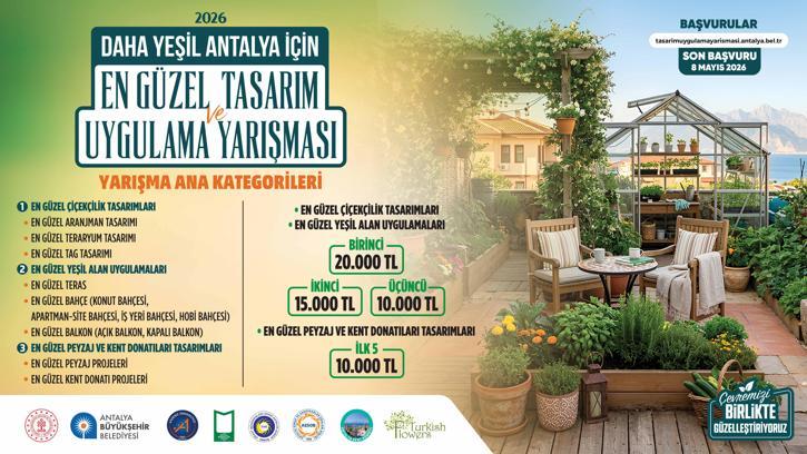 Daha yeşil Antalya için ödüllü yarışma