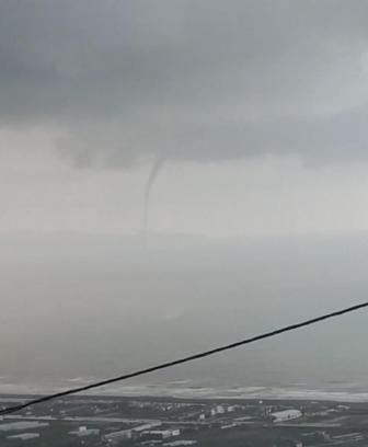 Samandağ açıklarında hortum