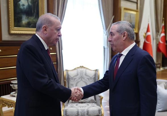 Cumhurbaşkanı Erdoğan, Filistin Devlet Başkan Yardımcısı Hüseyin eş-Şeyh'i kabul etti