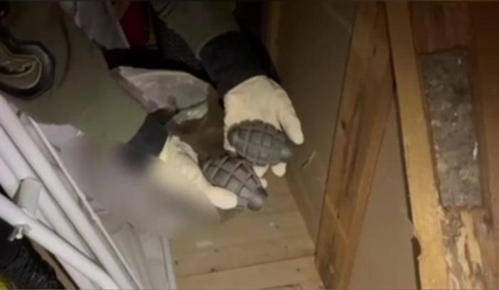 Uyuşturucu operasyonunda el bombası ve havan topu gövdeleri ele geçirildi