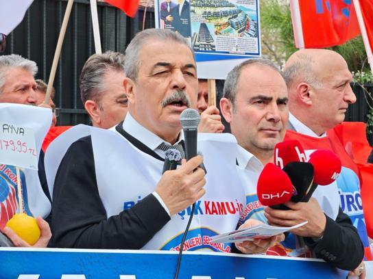 Birleşik Kamu-İş'ten TÜİK önünde protesto