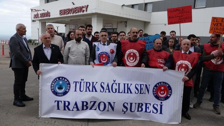 Bıçaklı kavgada yaralandı, kaldırıldığı hastanede tabancayla vuruldu; Türk Sağlık-Sen Trabzon Şubesi'nden açıklama