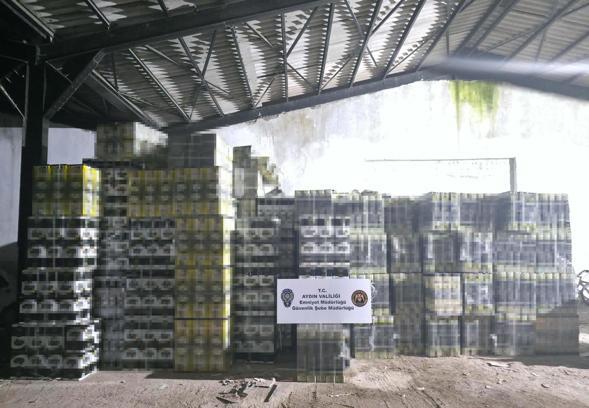 Aydın'da doluma hazır 6 bin litre tağşiş zeytinyağı ele geçirildi