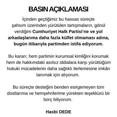 Hasbi Dede, CHP'den ihraç edildi (2)