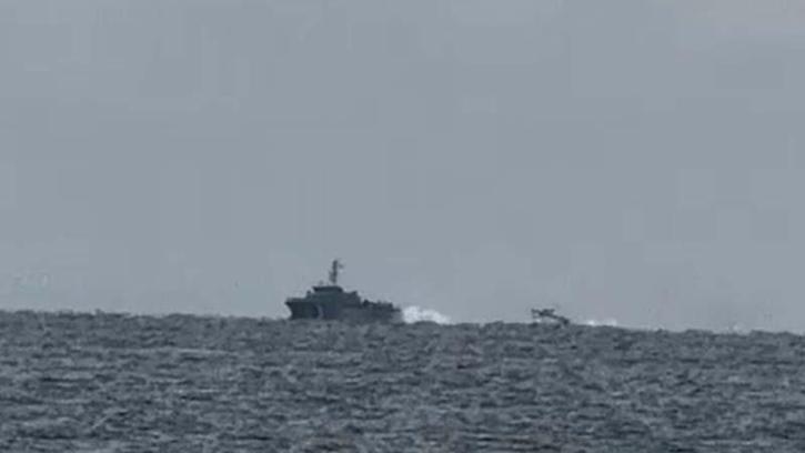 Türk balıkçı teknesini taciz eden Yunan unsurları, bölgeden uzaklaştırıldı