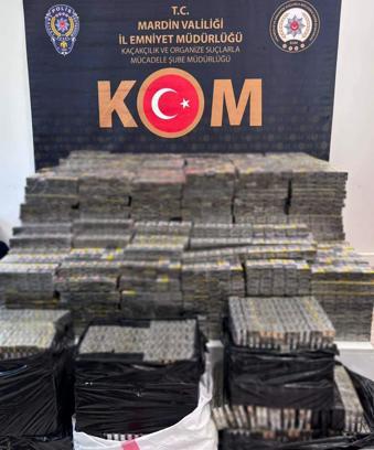 Mardin’de 10 bin 750 paket kaçak sigara ele geçirildi