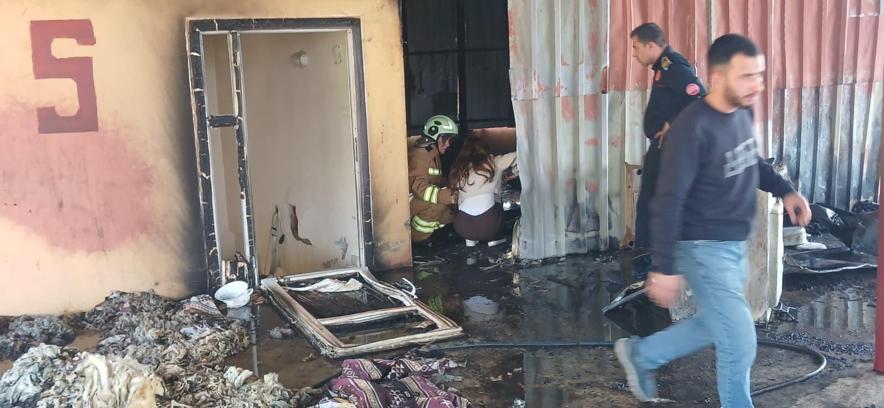 Gaziantep'te çatı katında yangın