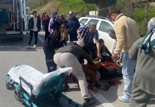 Otobüsten inip, yolun karşısına geçmeye çalışan yayaya cip çarptı