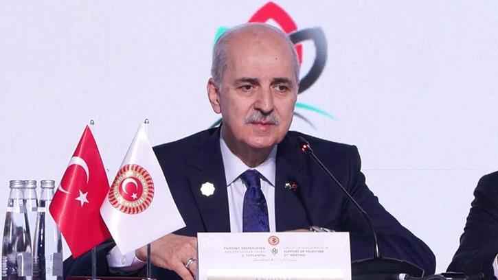 TBMM Başkanı Kurtulmuş: Ortadoğu'da kalıcı huzurun yolu iki devletli siyasi ufkun hayata geçirilmesini gerektirmektedir