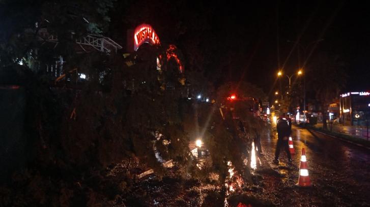 Düziçi’nde şiddetli yağış ve fırtına hayatı olumsuz etkiledi
