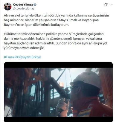 Cumhurbaşkanı Yardımcısı Yılmaz: Çalışanları daima merkeze aldık