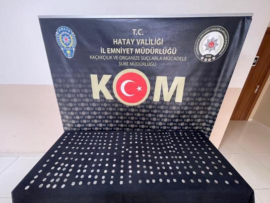 Hatay’da 309 adet sikke ele geçirildi
