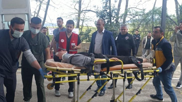 Andırın Devlet Hastanesi’nde gerçeği aratmayan tatbikat