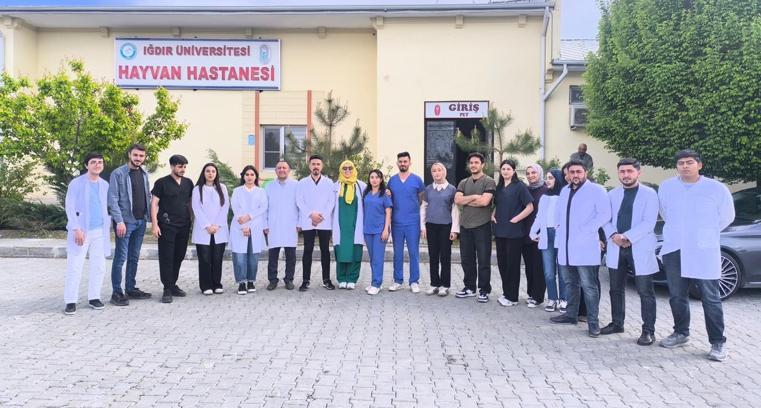 Iğdır Üniversitesi’nden Nahçıvanlı veterinerlik öğrencilerine uygulamalı eğitim