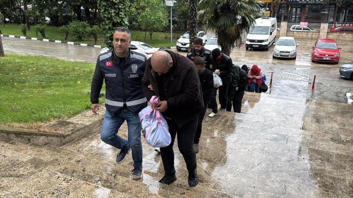 Samsun merkezli 6 ilde dolandırıcılık operasyonunda 7 şüpheli adliyede