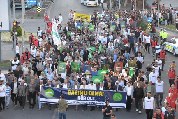 Diyarbakır'da ‘madde bağımlılığına hayır’ yürüyüşü düzenlendi