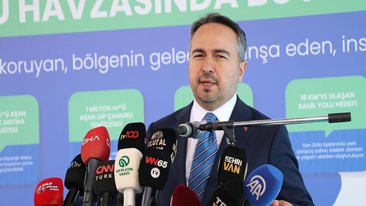 Bakan Yardımcısı Demiralp: Van Gölü kıyı şeridi 2 milyon metreküp balçıktan arındırıldı