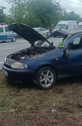 Yoldan çıkan otomobil takla attı: 5 yaralı