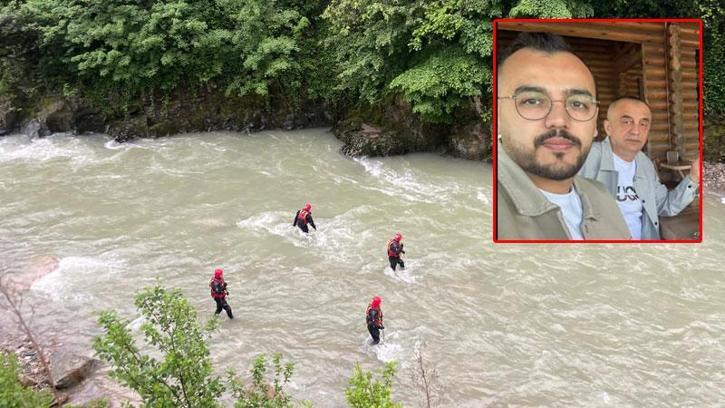 Derede balık avlarken yeğeniyle akıntıya kapılan kişiyi arama çalışmaları 3’üncü günde