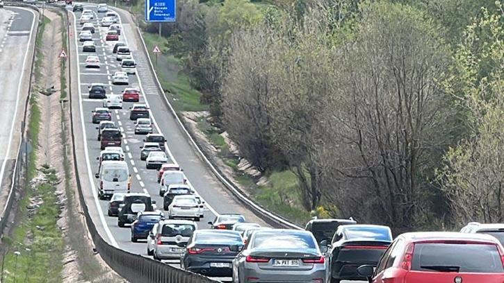 Bolu'da bayram dönüşü yoğunluğu başladı