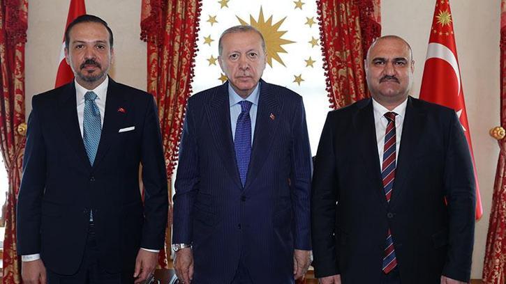 Cumhurbaşkanı Erdoğan, Kerkük Valisi ve Irak Türkmen Cephesi Başkanı Mehmet Seman Ağa'yı kabul etti