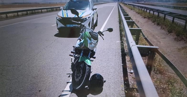 Gaziantep’te devrilen motosiklet sürücüsü yaralandı