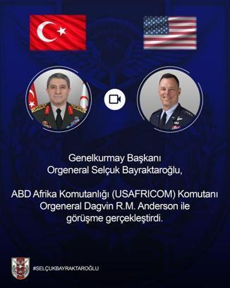 Genelkurmay Başkanı Bayraktaroğlu, ABD Afrika Komutanlığı Komutanı ile görüştü
