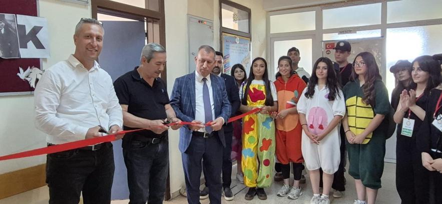 Aksaağaç'ta şenlikli kütüphane açılışı
