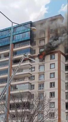 Mardin’de apartman dairesinde yangın