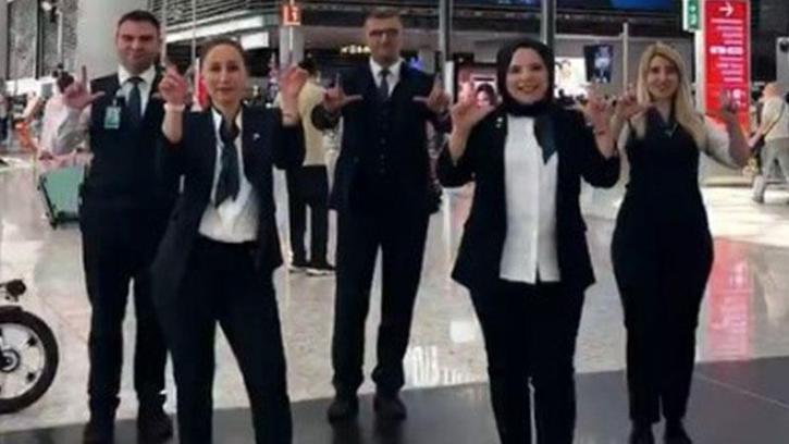 İstanbul Havalimanı çalışanlarından Milli Takım'a destek videosu