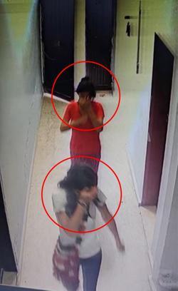 Evlerin kapılarını yoklayıp açmaya çalışan şüpheliler kamerada