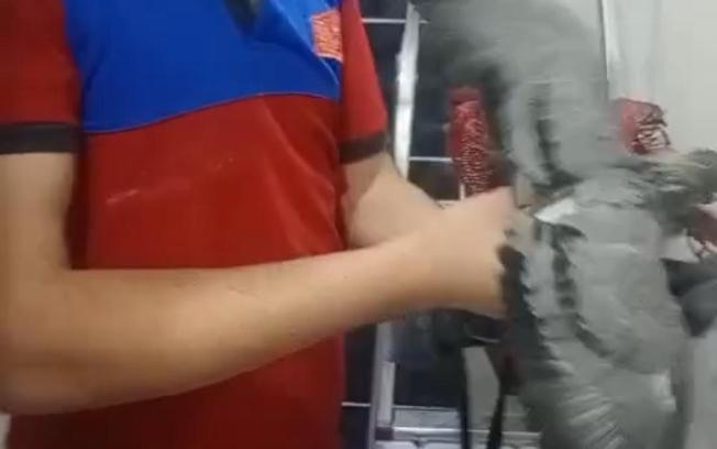Havalandırma boşluğuna düşen güvercini itfaiye kurtardı