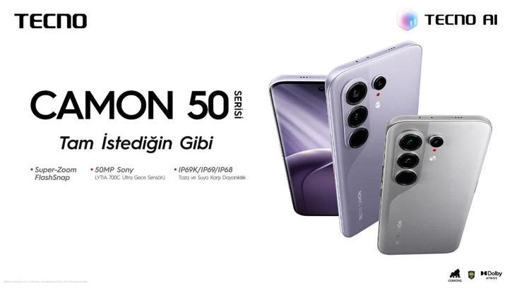TECNO CAMON 50 Ultra 5G Türkiye'de satışta