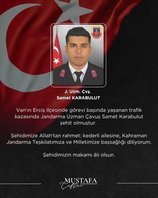 Van'da hafif ticari araç, park halindeki askeri araca çarptı; 1 şehit, 4'ü asker 5 yaralı