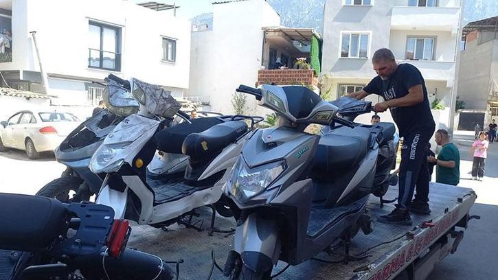 Manisa’da çalınan 6 motosiklet 90 güvenlik kamerası incelenerek bulundu: 3 gözaltı