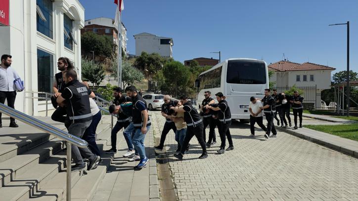 Kira anlaşmazlığı nedeniyle ev kurşunlayan suç örgütü üyesi 9 şüpheli gözaltına alındı