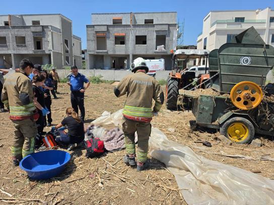 Saman makinasına kapılan Suriyeli işçi hayatını kaybetti