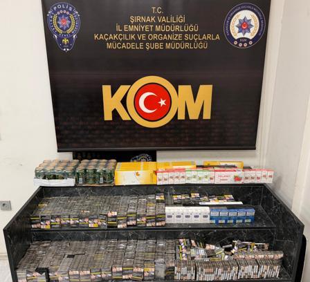 Şırnak'ta 9,7 milyon liralık kaçak ürün ele geçirildi