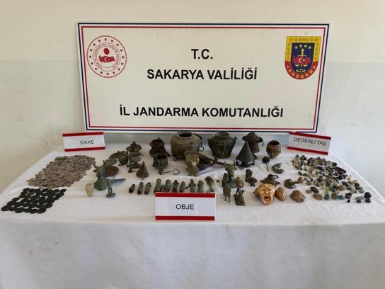 Sakarya'da tarihi eser operasyonu; 1 gözaltı