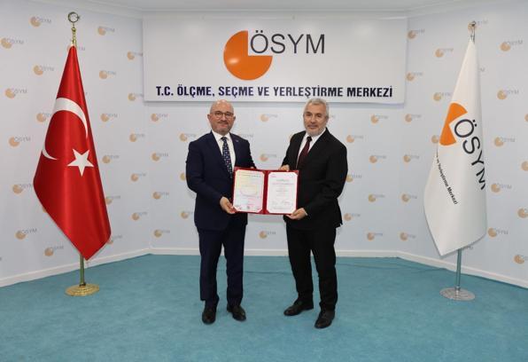 ÖSYM, 'Bilgi Güvenliği Sertifikası'nı yeniledi