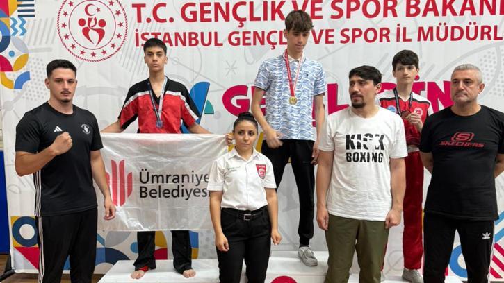 Ümraniye Belediyesi Kick Boks Takımı İstanbul Seçmeleri’nde 4 madalya elde etti