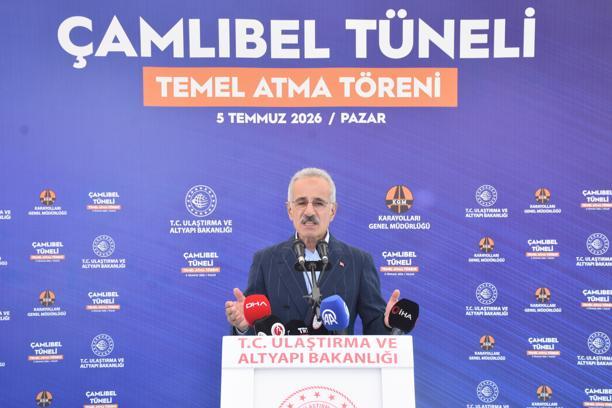 Bakan Uraloğlu: Çamlıbel Tüneli ticaret hacmini artıracak, turizm hareketliliğini canlandıracak